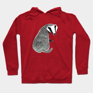 Adorable Badger Meles meles Hoodie